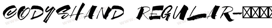 CodysHand Regular字体转换